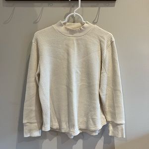 Madewell Mockneck Waffle Shirt